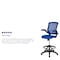 Flash Furniture Drafting Chair Blue Mesh Drafting Chair, Mesh, Blue BL-ZP-8805D-BLUE-GG - alternate 9